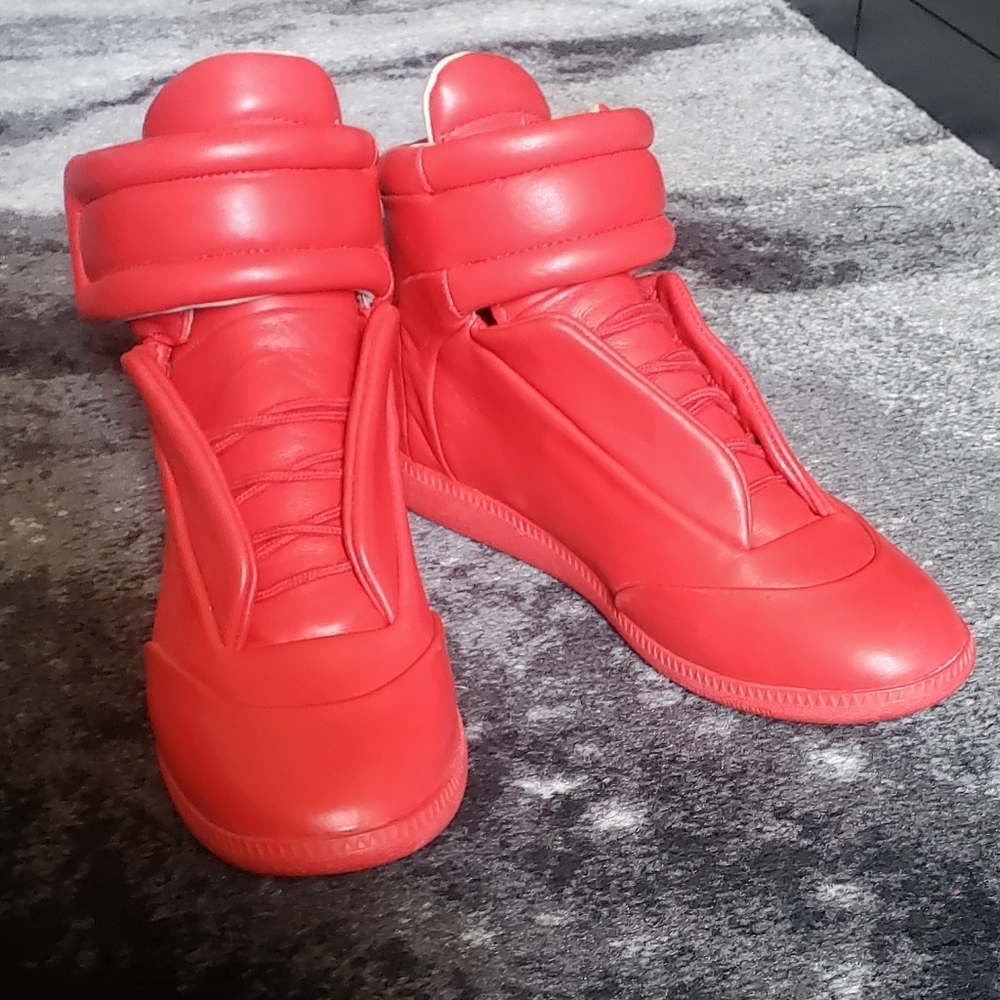 Red margiela shoes